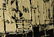 MID CENTURY MODERN BLACK AND WHITE ABSTRACT OIL/C - 3