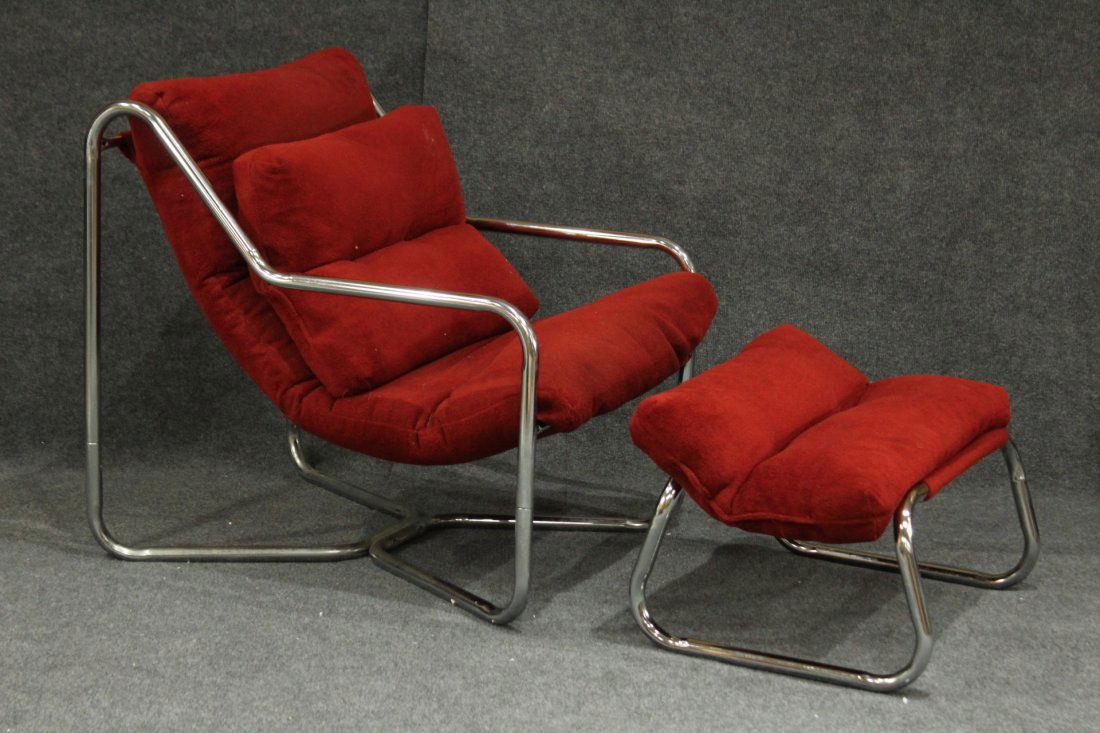 Erik Jorgensen attributed Tubular Chrome Lounge Chair (1 of 10)