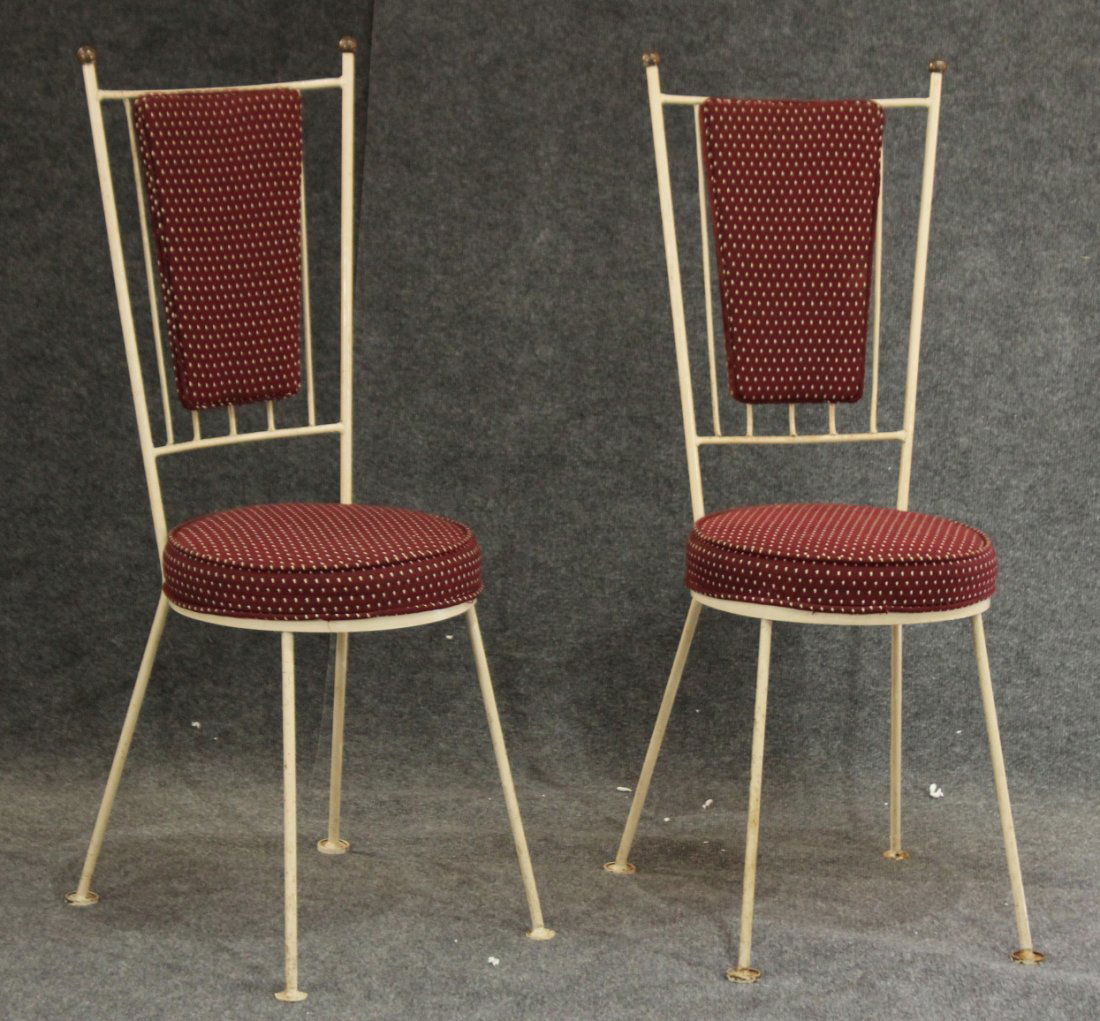 Pair PAUL McCOBB Style MID CENTURY HIGH BACK CHAIRS (1 of 5)