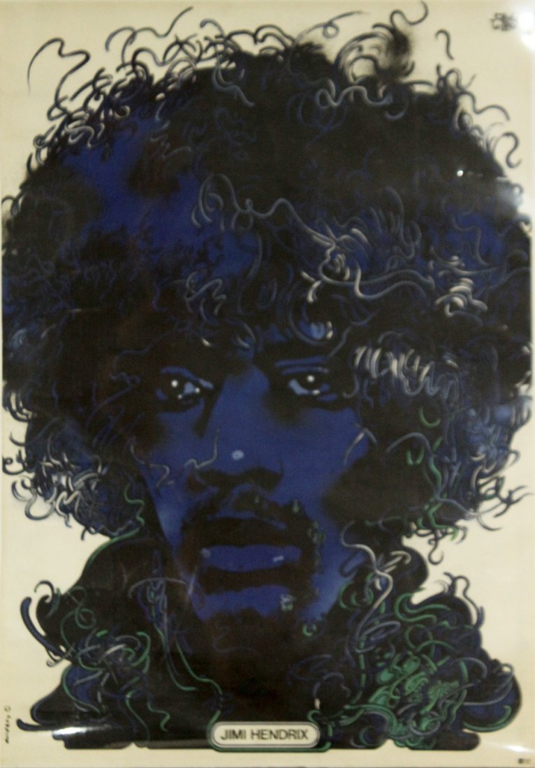JIMI HENDRIX Vintage Poster By WALDERMAR SWIERZY (1 of 7)