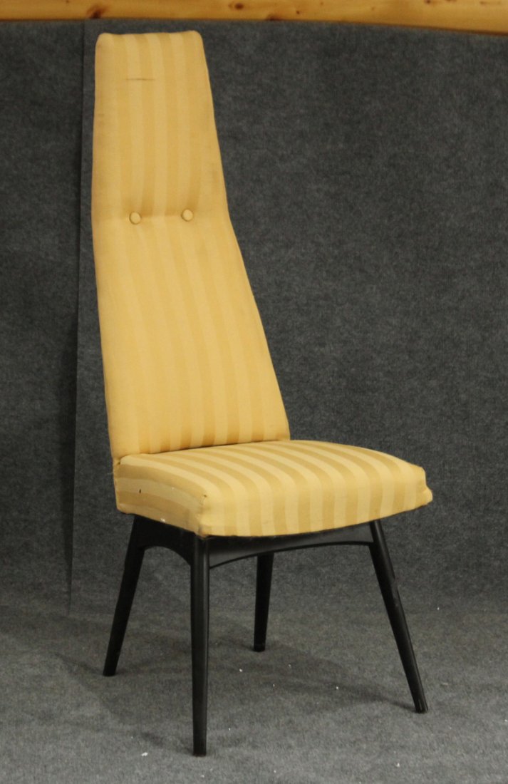 Adrian Pearsall tall back dining chair in yellow (1 of 5)