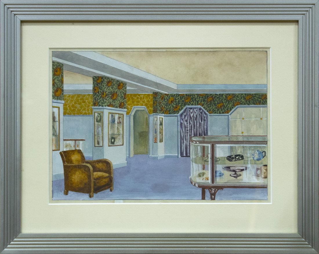 INTERIOR STORE DISPLAY ARCHITECTURAL RENDER WATERCOLOR (1 of 3)