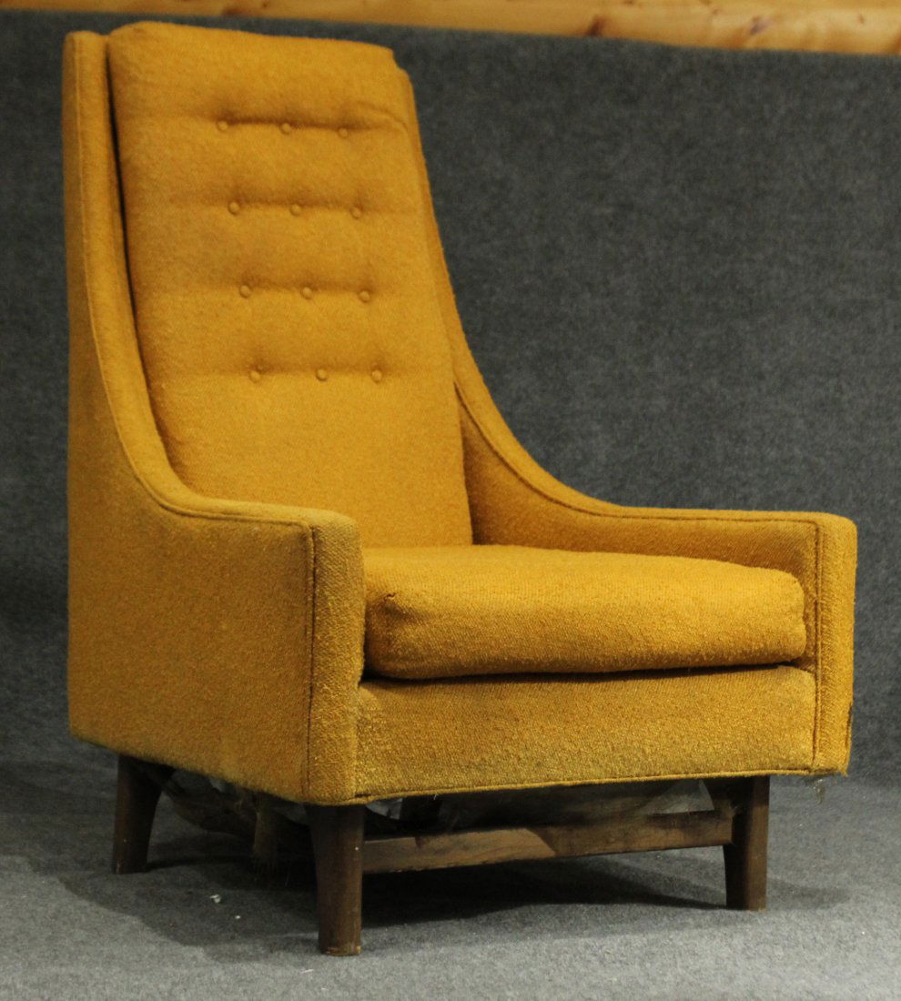 ADRIAN PEARSALL Yellow Gold HIGH BACK LOUNGE CHAIR (1 of 5)
