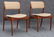 PAIR HANS WEGNER STYLE DANISH TEAK SIDE CHAIRS