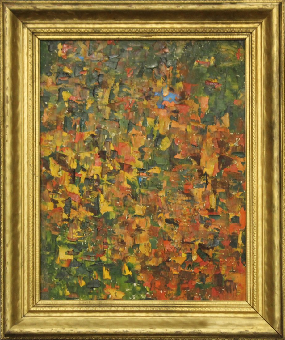 CATHY OBRIEN Mid Century Modern ABSTRACT OIL PAINTING (1 of 4)