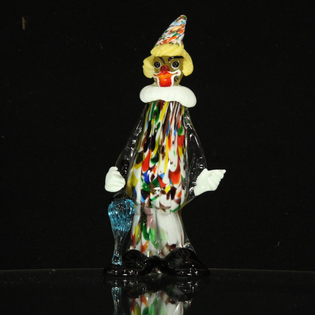 MURANO ART GLASS MULTI COLOR CLOWN MID CENTURY (1 of 7)