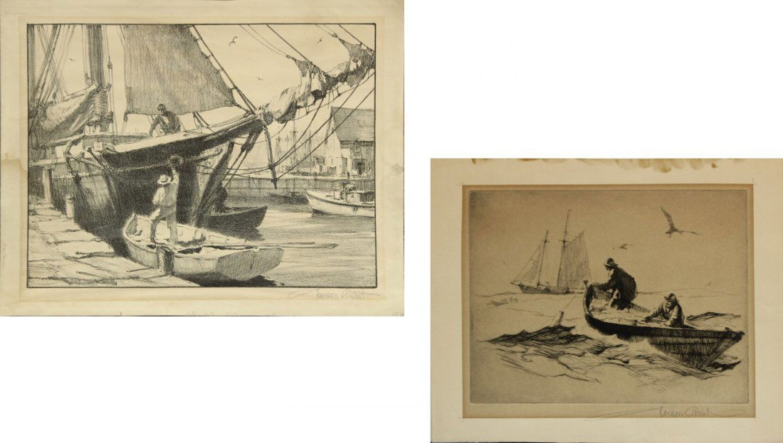 GORDON GRANT Listed American TWO [2] ETCHINGS SIGNED (1 of 6)