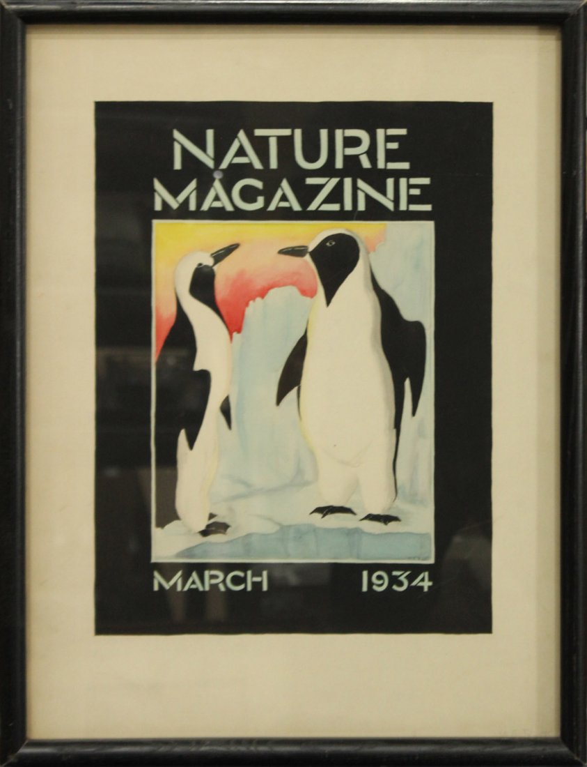 ORIGINAL 1934 ILLUSTRATION WATERCOLOR NATURE MAGAZINE (1 of 3)
