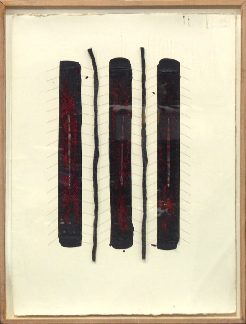 HAROLD JACOBS Listed Phila. Pa Artist, Makler Gallery: HAROLD JACOBS Listed Phila. Pa Artist, Makler Gallery Label.Mixed Media Collage, 1979, Well Listed Artist. Size: outside of frame edge: 23.5 x 24ASKart: Harold Jacobs (born 1932) Harold Jacobs is acti