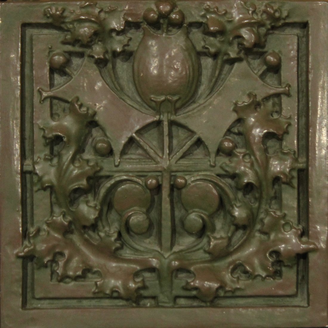 AMERICAN GOTHIC WALL PLAQUE Plaster Composition: AMERICAN GOTHIC WALL PLAQUE Plaster Composition. Size: 12^2