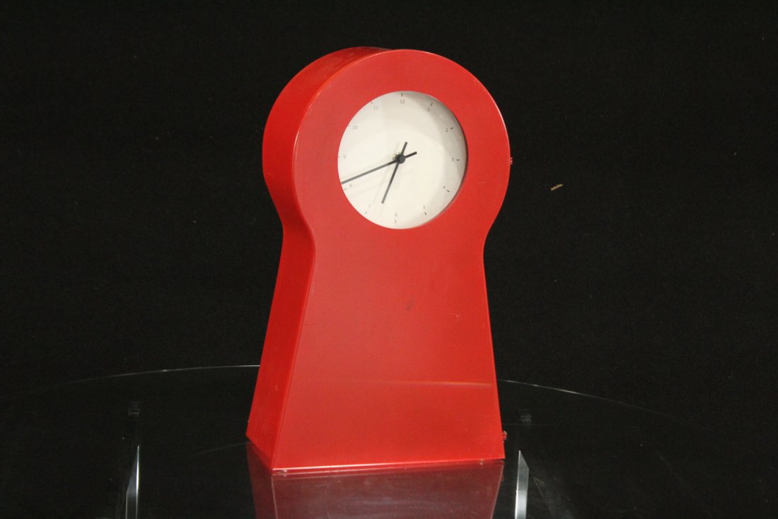 vintage pressed steel clock locker: vintage pressed steel clock locker, 18 h , 5.5 depth of shelf