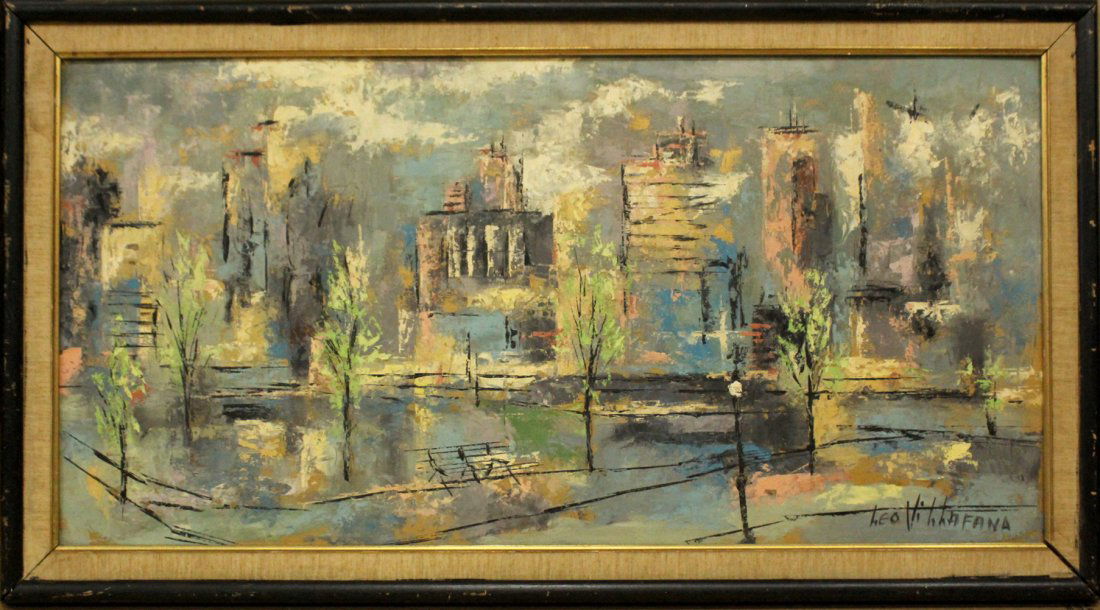 Leo Villafana, Listed, Oil/B Central Park New York City (1 of 3)