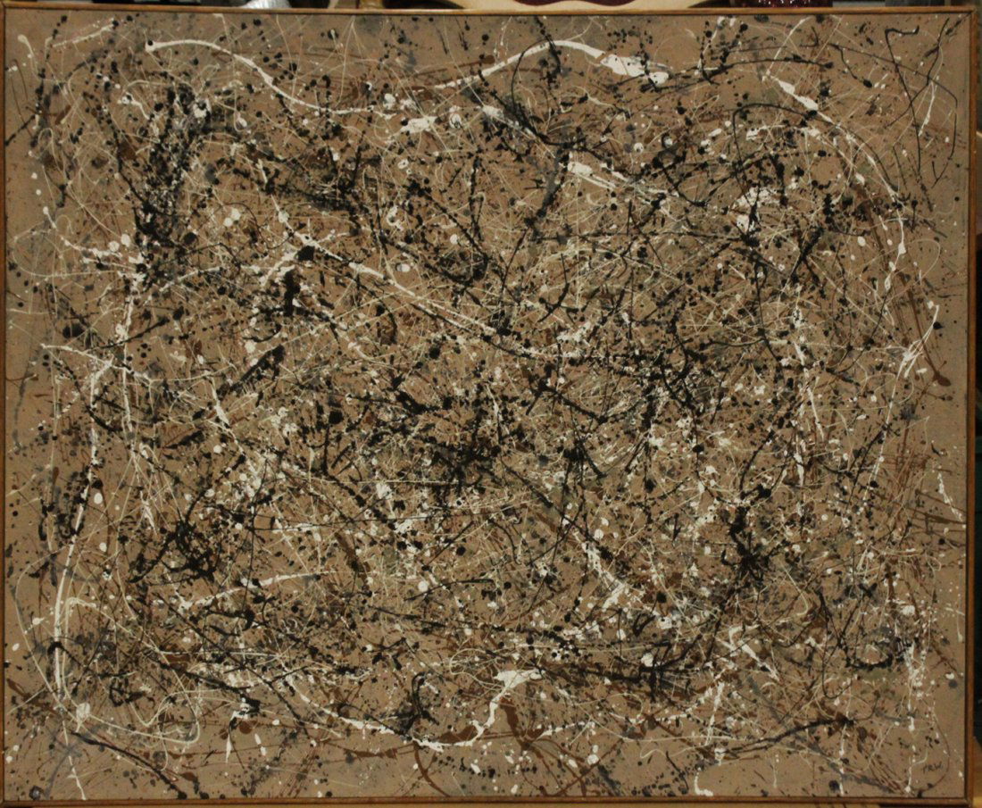 Thomas R Williams, Large Jackson Pollack Style Drip Art (1 of 4)