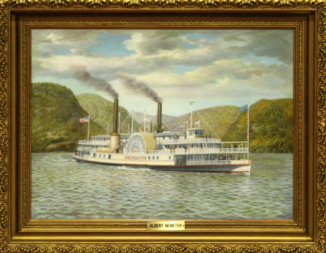 Albert Sz. Nemethy, Sr., Hudson Riverboat James Baldwin (1 of 7)