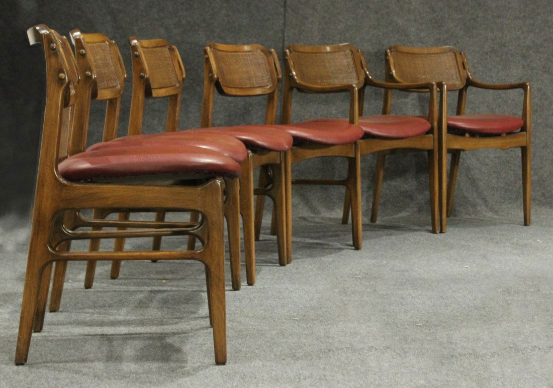Set 6 Mid Century Danish Modern Teak Dining Chairs (1 of 7)