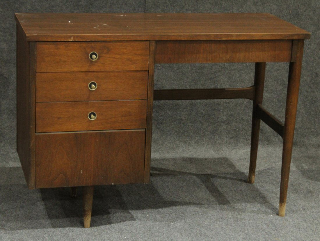 Mid-Century Modern Walnut Desk Side Drawers By Bassett (1 of 5)
