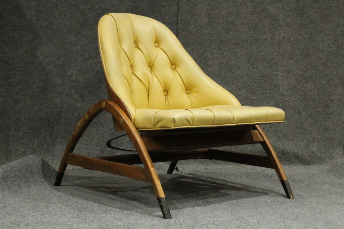 Rare Wormley Drexel Lounge Cradle Spring Chair Unusual (1 of 7)