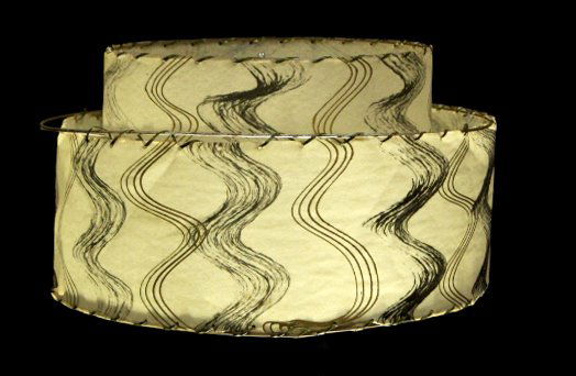 Mid-century Modern double tier lamp shade (1 of 4)