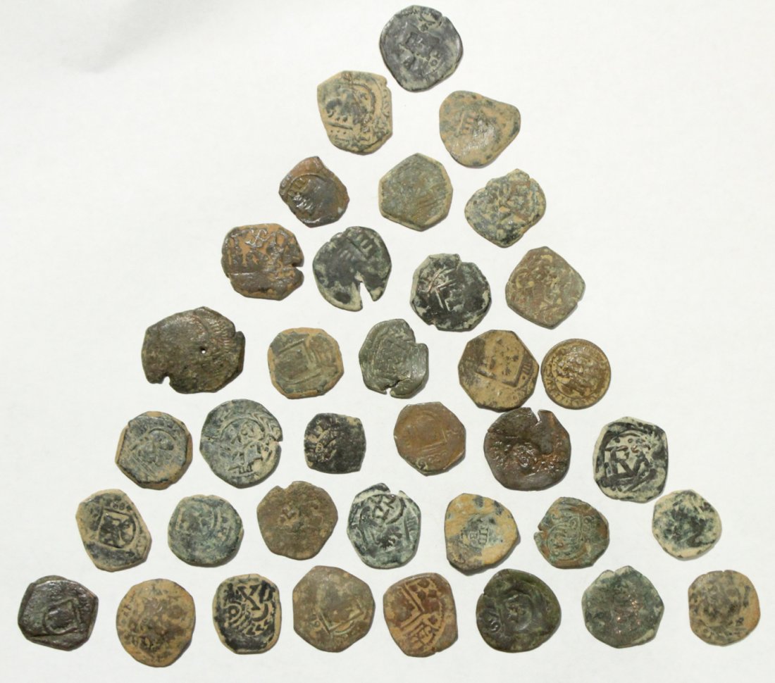 GROUPING 36 ASSORTED ANCIENT COINS (1 of 5)