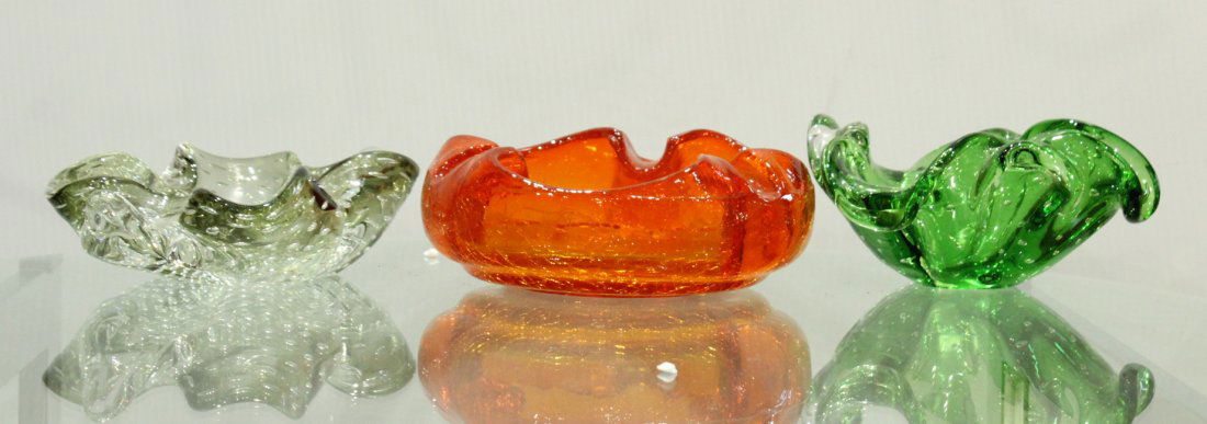 Assorted Murano and itlian glass bowls (1 of 7)