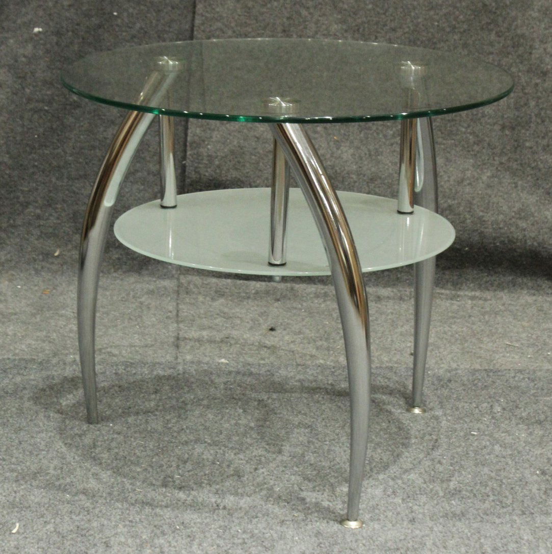 Atomic Space Age Design Occasional Glass Top Stand (1 of 3)