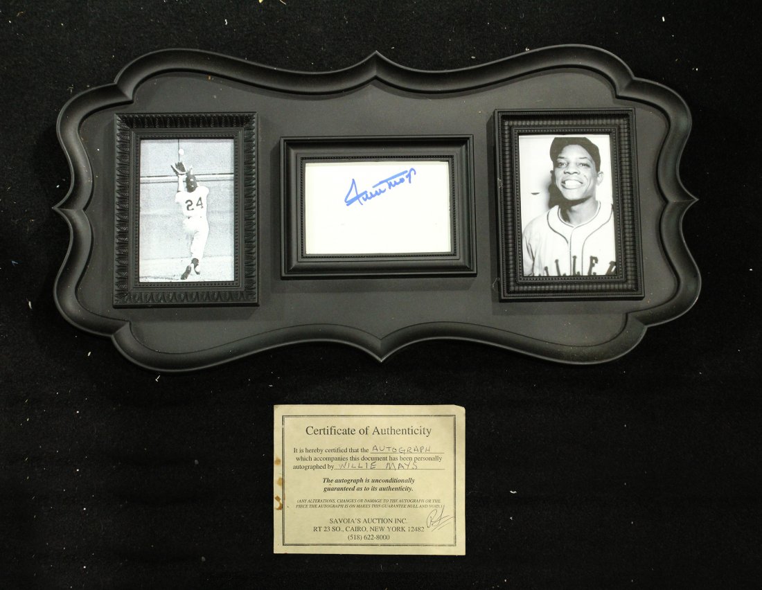 Willie Mays Signed / Autographed item with COA (1 of 3)