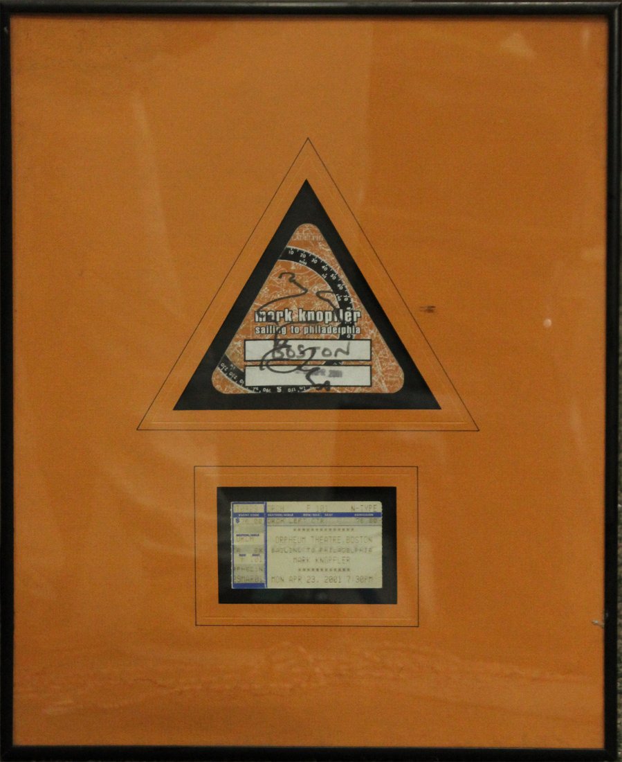 Mark Knopler Signed Concert ticket (1 of 3)