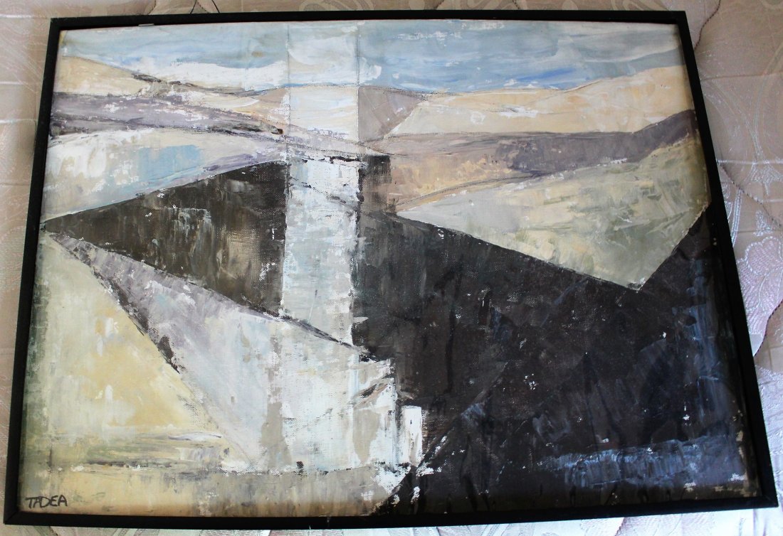 TADEA E WERFELMANN [GENTRY] Abstract Landscape Oil/B (1 of 3)