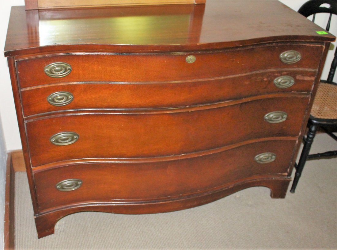 Circa 1940s Mahogany Dresser 3-Drawer (1 of 1)