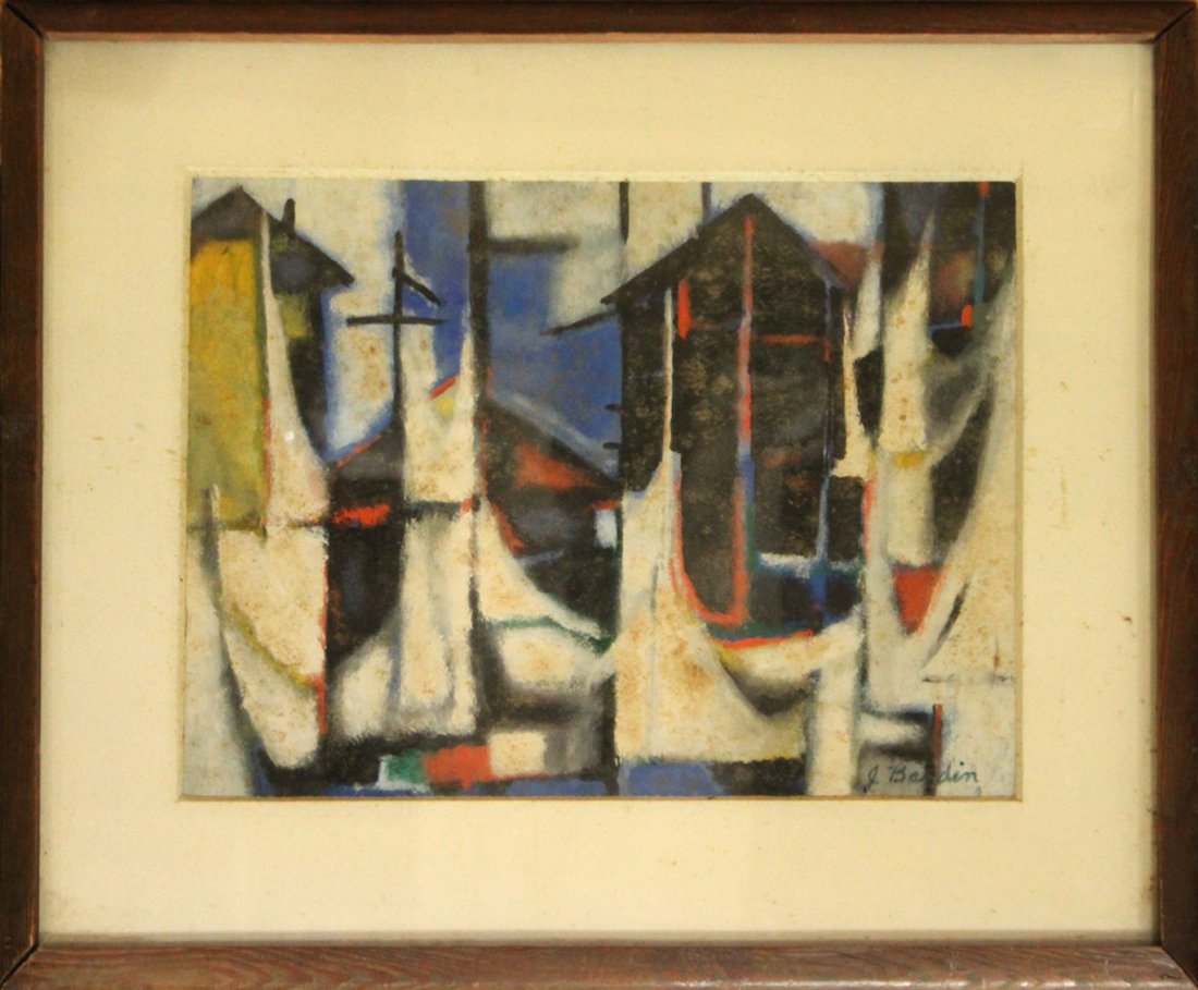 JESSE BARDIN Listed South Carolina ABSTRACT PAINTING (1 of 5)
