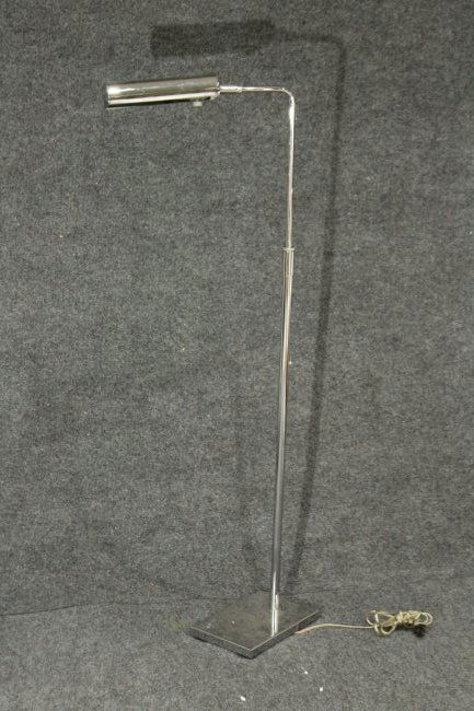 Mid-Century Modern Chrome Bridge Lamp With Chrome Shade (1 of 3)