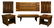 Spectacular 3-Pc LANE Directional Coffee Table Set