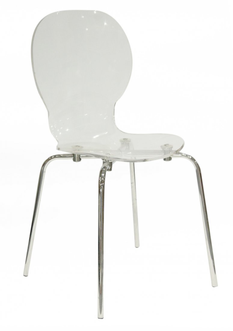 Mid-Century Design Clear Lucite Side Chair - Later (1 of 2)