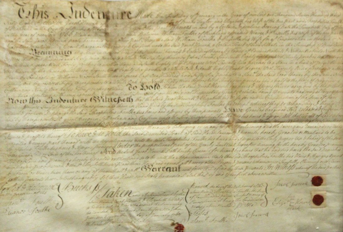 Early Document 1776 Parchment With Signatures & Seals (1 of 7)
