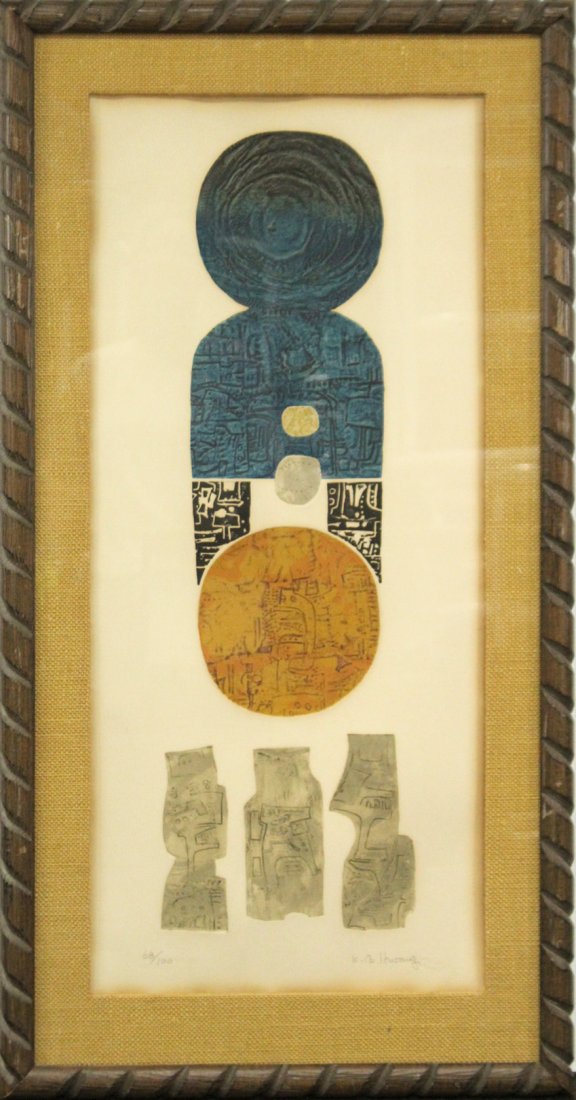 KYU-BAIK HWANG, Korean Artist Pencil Signed Color Litho (1 of 5)