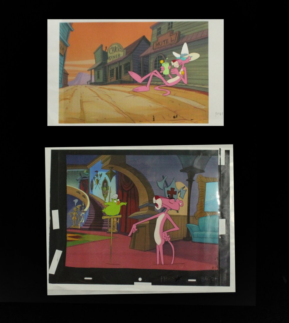 Grouping Pink Panther Animation Cels (1 of 5)