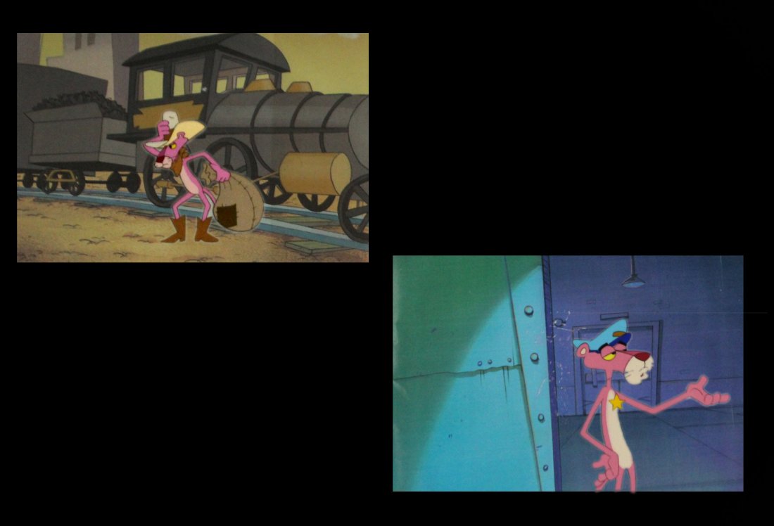 Grouping Pink Panther Animation Cels (1 of 4)
