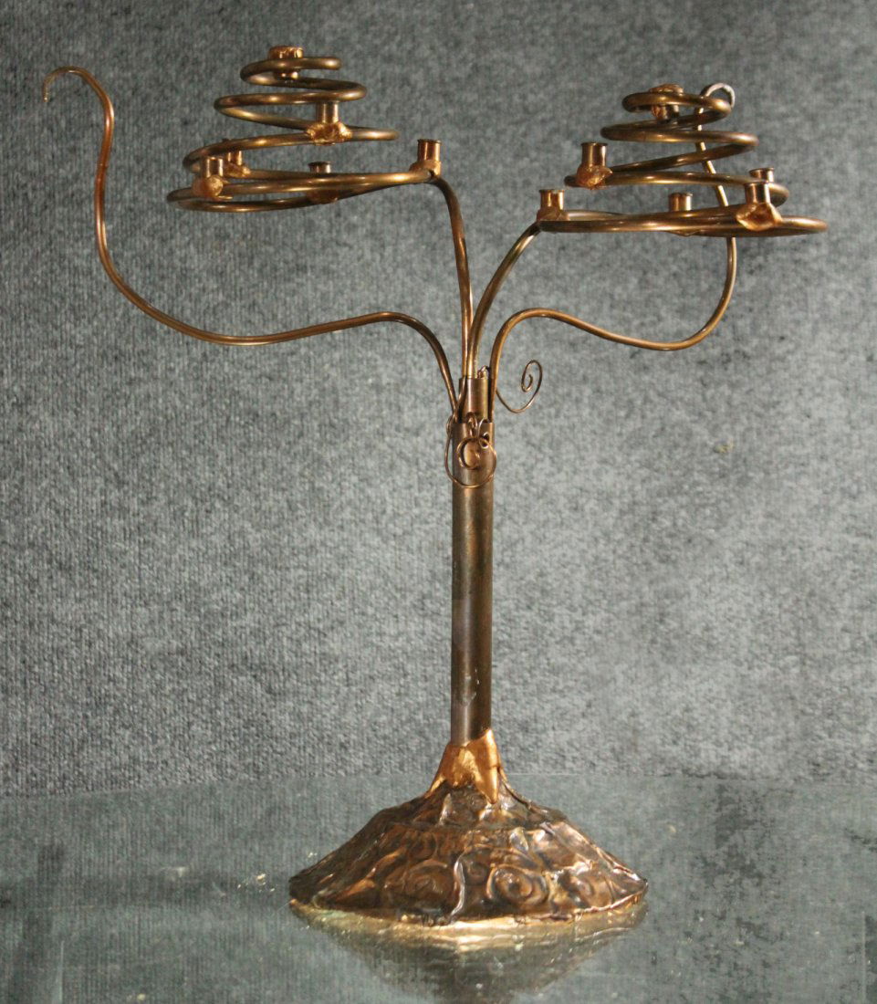 Copper Sculpture Tree Form Candleabra (1 of 6)