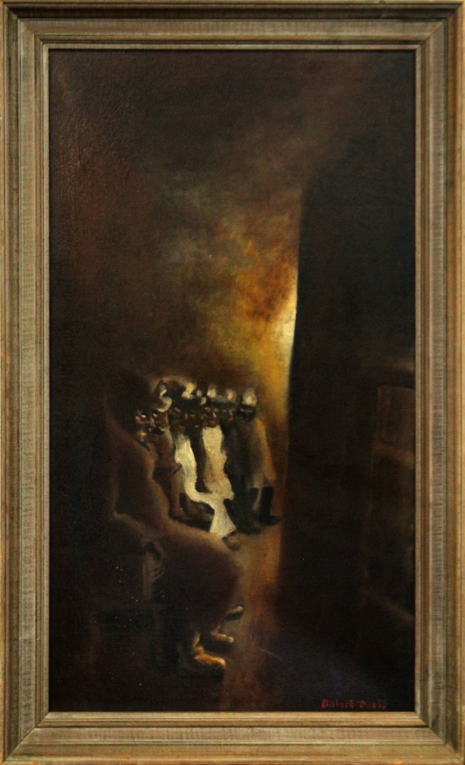 HUBERT DAVIS, Listed, Black Figures Subway Tunnel (1 of 5)