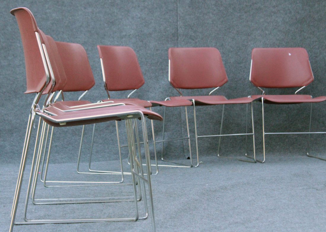 Set Ten [10] KRUEGER MATRIX Stackable Chairs (1 of 4)