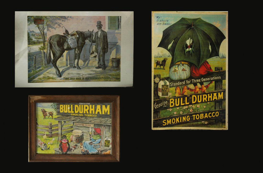 Three [3] Advertising Posters BULL DURHAM / GREEN RIVER (1 of 4)