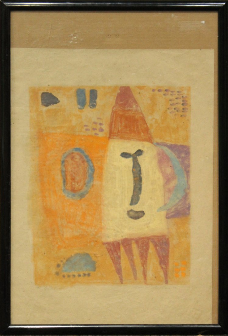 Latin American Signed ABSTRACT ROCKET MAN SPACE AGE (1 of 5)