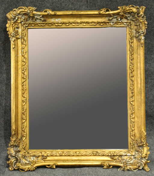 19th Century Quality Carved Gold Victorian Frame Mirror