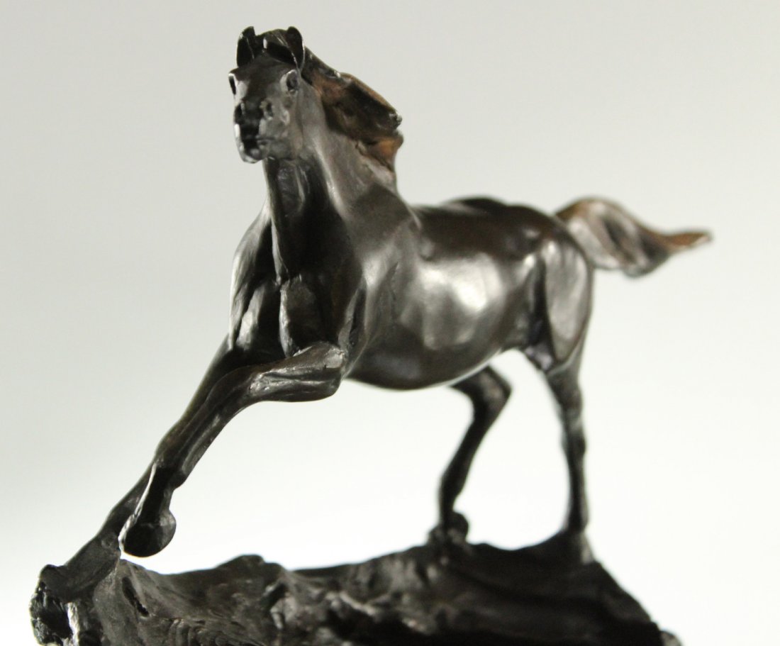 VERYL GOODNIGHT (American b.1947] BRONZE HORSE Signed (1 of 4)