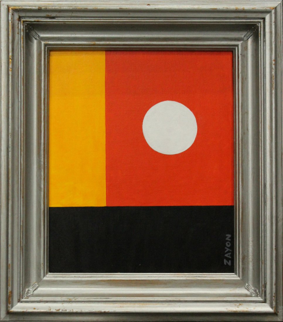 SEYMOUR ZAYON Mid Century Modern GEOMETRIC ABSTRACT (1 of 4)