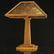 LEVENGER Arts& Crafts MISSION OAK TABLE LAMP MICA PANEL