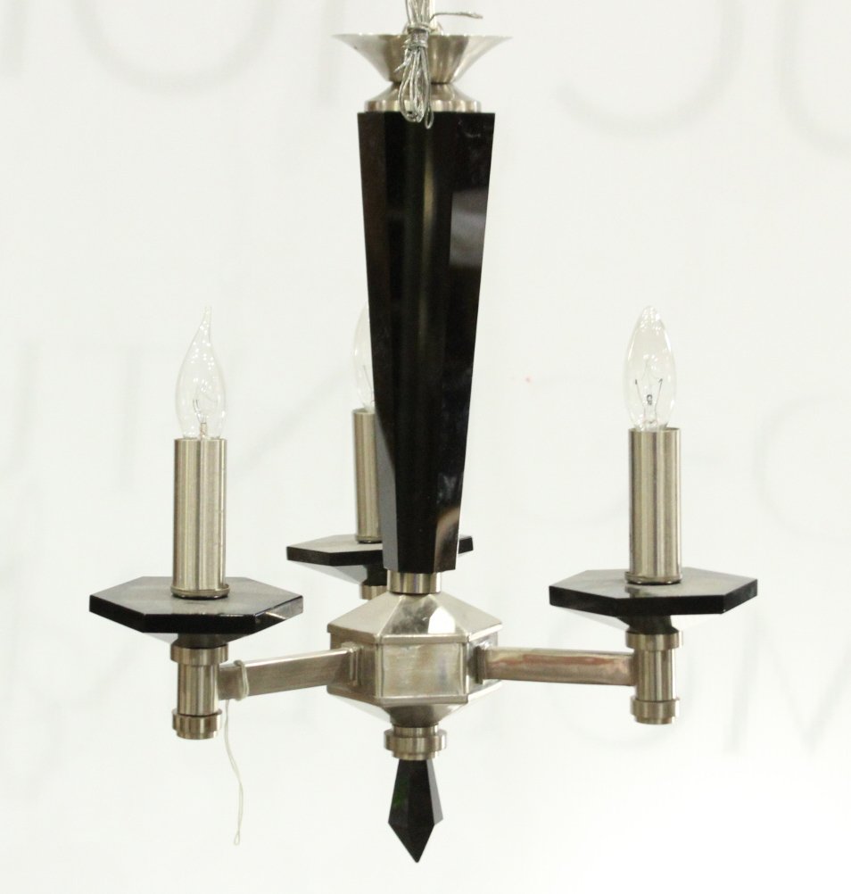RETRO Hanging Fixture BLACK AND BRUSHED METAL (1 of 3)