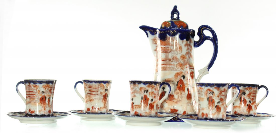 Vintage Japanese tea set, sighed (1 of 7)