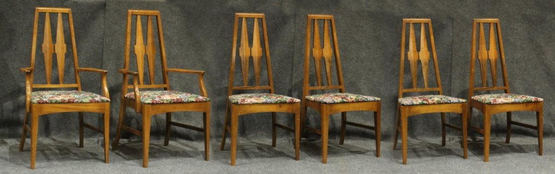Set 6 Mid Century Danish Modern Design Dining Chairs (1 of 3)