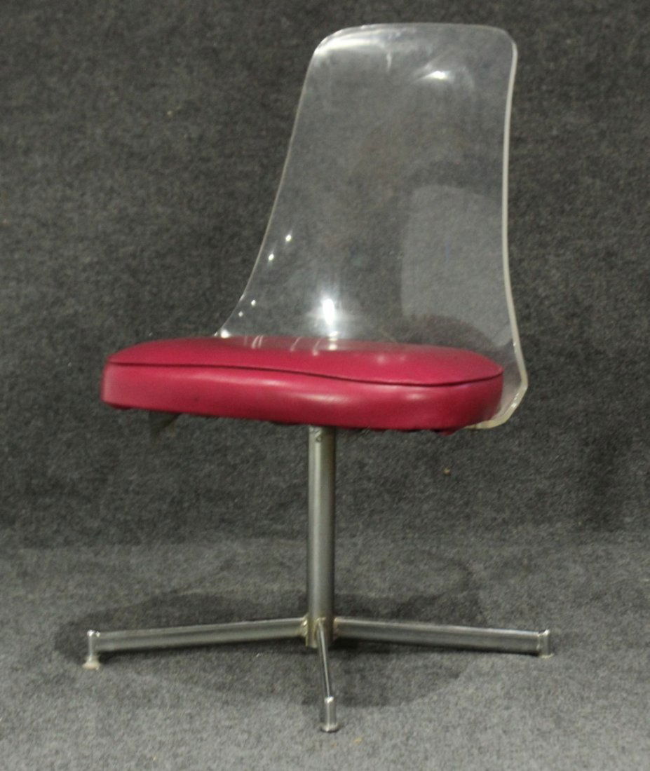 JANSKO Mid-Century Modern Lucite Swivel Chair (1 of 4)